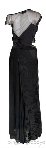Black Cut-out Maxi Dress