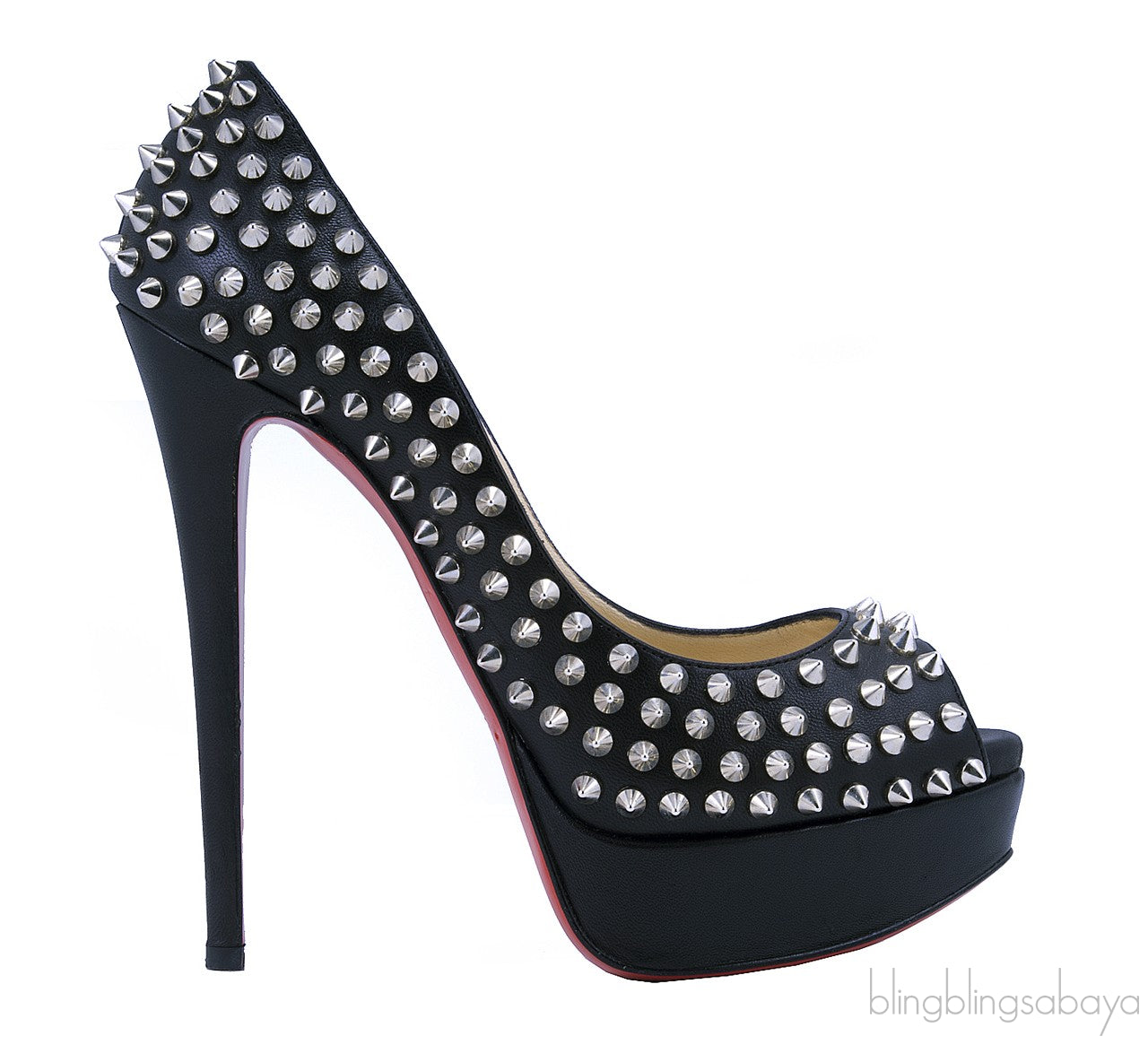 Lady Peep Toe Spikes 150 Pump
