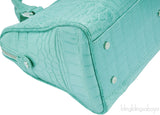 Tiffany Blue Crocodile Handbag