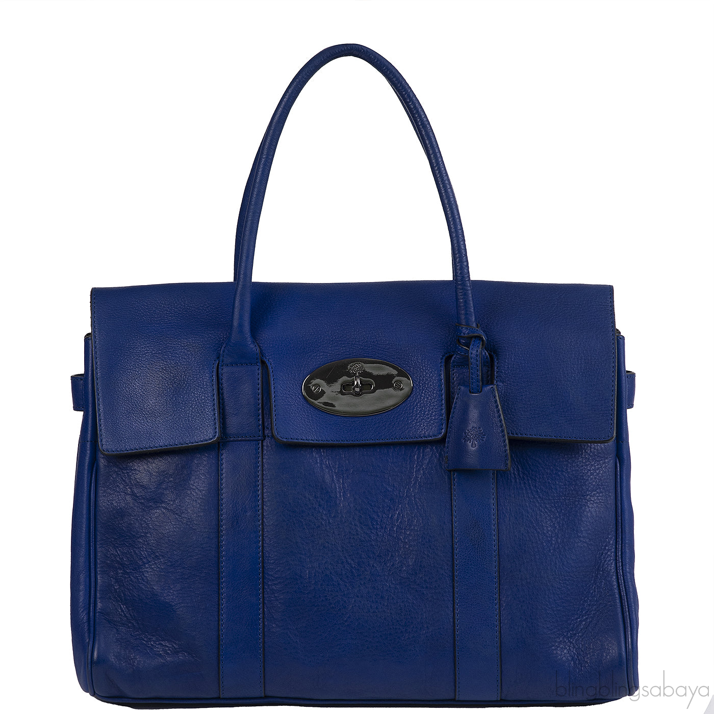 Mulberry Bayswater Blue Top Handle Bag