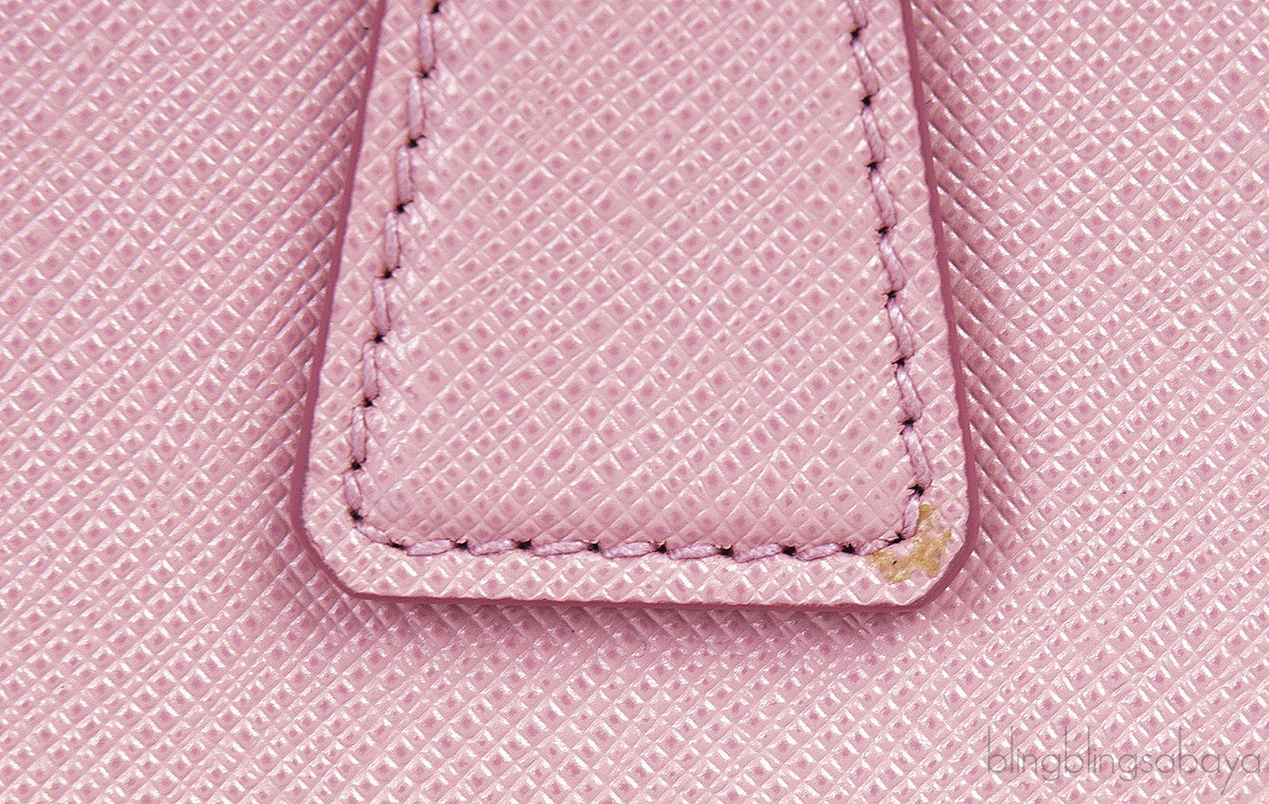 Pink Petal Galleria Saffiano Small Leather Bag