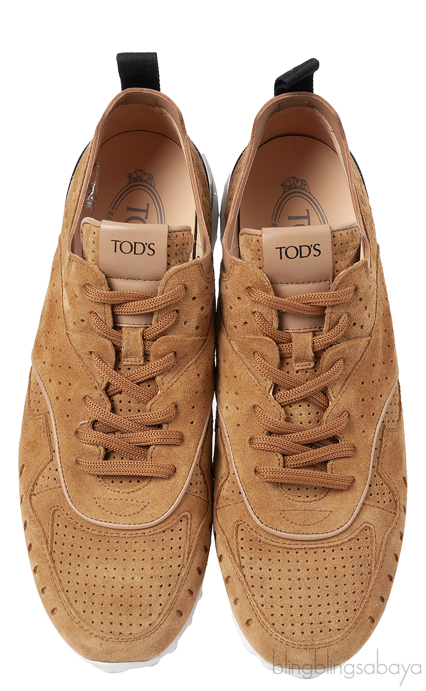 Tod\'s Brown Suede Sneakers
