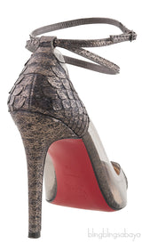 Un Bout PVC Silver Metallic Python