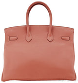 Birkin 35 Rose Tea Taurillon Clem.