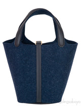Picotin 18 Blue Nuit Feutre Wool & Black Swift GHW