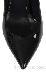 Opyum Black Patent Logo Pump