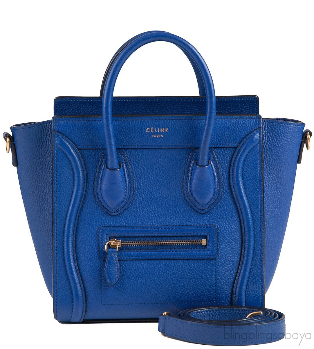 Nano Luggage Blue Shoulder Bag