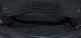 Sally Black Textured Shoulder Bag