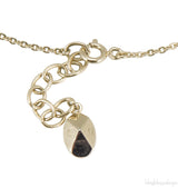 Gold Logo Strass Necklace