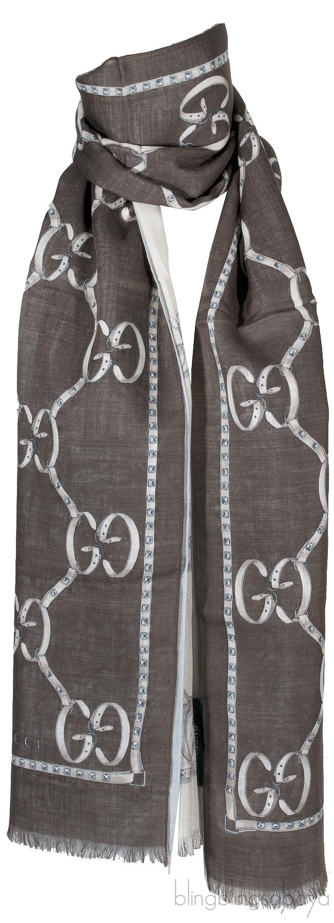 GG Print Tri-color Scarf