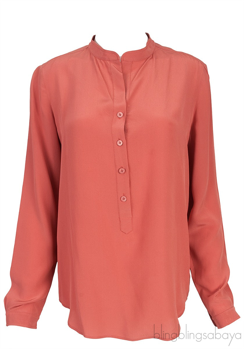 Rust Brown Long Sleeve Shirt