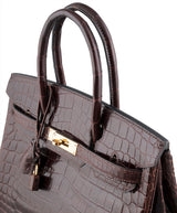 Birkin 30 Dark Brown Crocodile