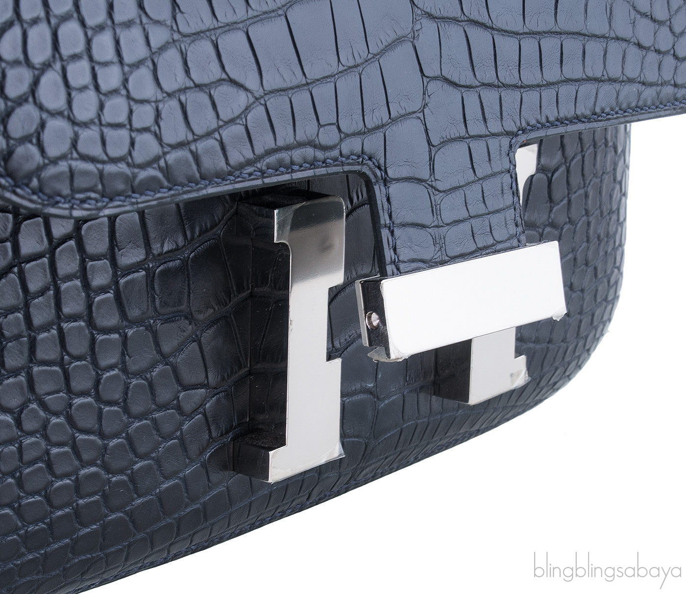 Constance III Mid-night Blue Crocodile