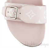 Bom Dia Flat Mule Light Pink