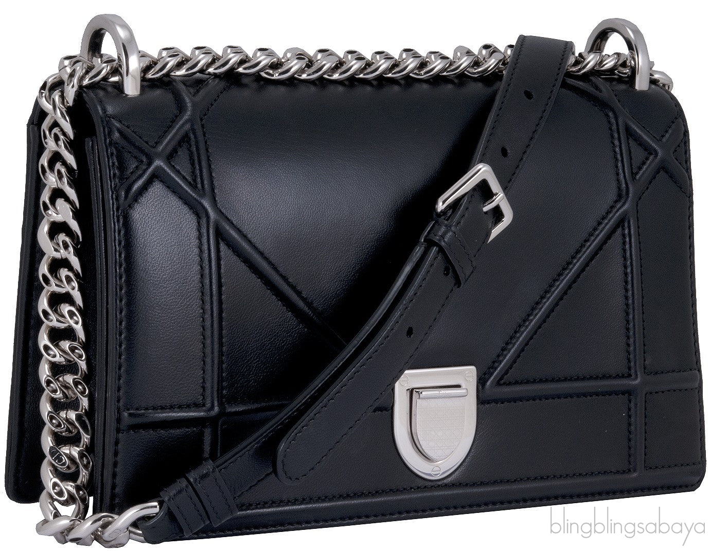 Diorama Black Small Flap Bag