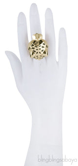 Yellow Gold Panthere Head Ring