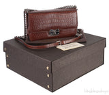 City Skyline Crocodile Sling Bag