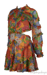 Zimmerman Floral Riders Frill Mini Dress