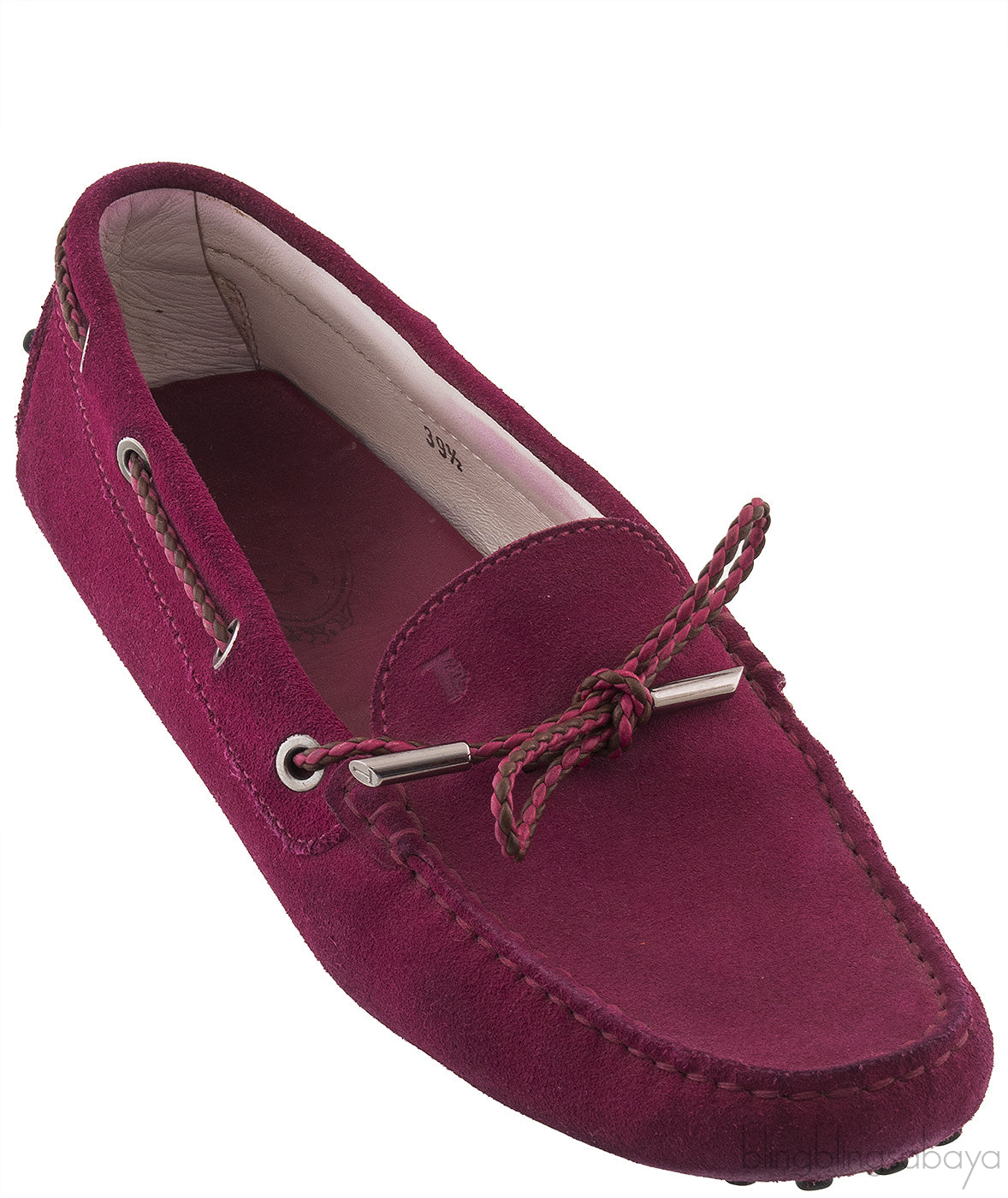Fuchsia Pink Suede Loafer