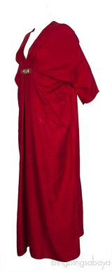 Red CDC Kaftan Dress