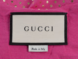 Gucci Pink Guccy and Star Metallic Gold Tank Top
