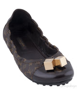 Brown Monogram Ballet Flat