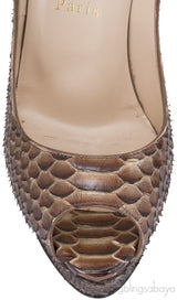 Lady Peep 150 Python Armure Pump