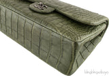 Classic Crocodile Jumbo Flap Bag