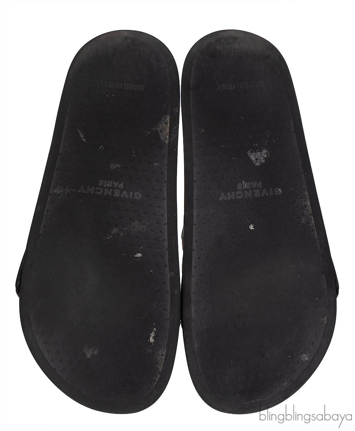 Givenchy Black Logo Print Pool Rubber Slides