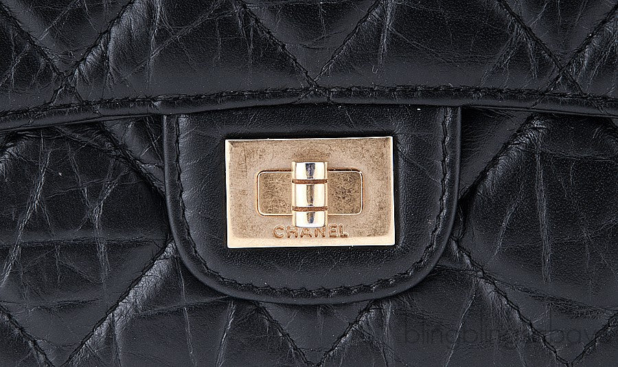 2.55 Trifold Long Black Wallet