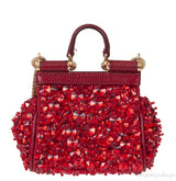 Micro Sicily Crystal-Embellished Cross-Body Bag
