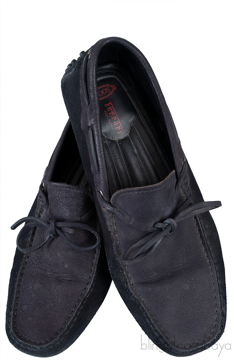 Ferrari Black Suede Men\'s Loafer