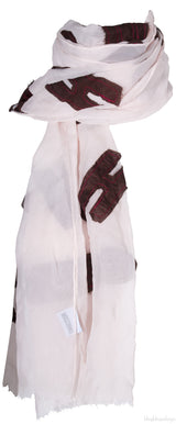 Pink Logo Patches Scarf