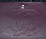 Black Caviar Jumbo Double Flap Bag