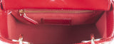 Christian Dior Lady Dior Mini Red Patent Quilted Leather GHW
