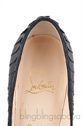 Black Python So Kate Heels
