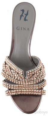 Gun Metal Heeled Sandals
