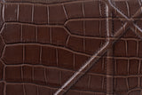 Christian Dior Diorama Brown Crocodile Flap Bag