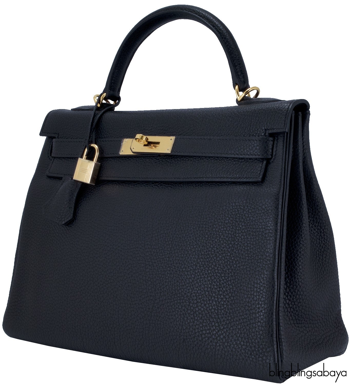 Kelly 32 Black Taurillon Clem. GHW