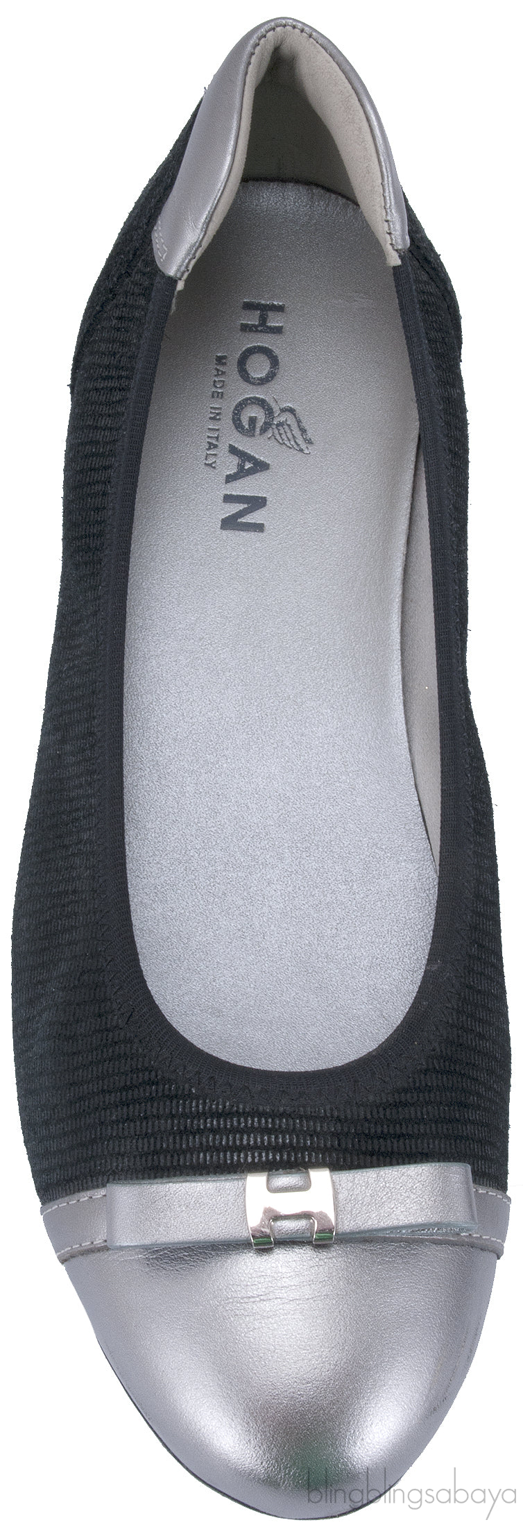 Silver Cap Toe Ballet Flat
