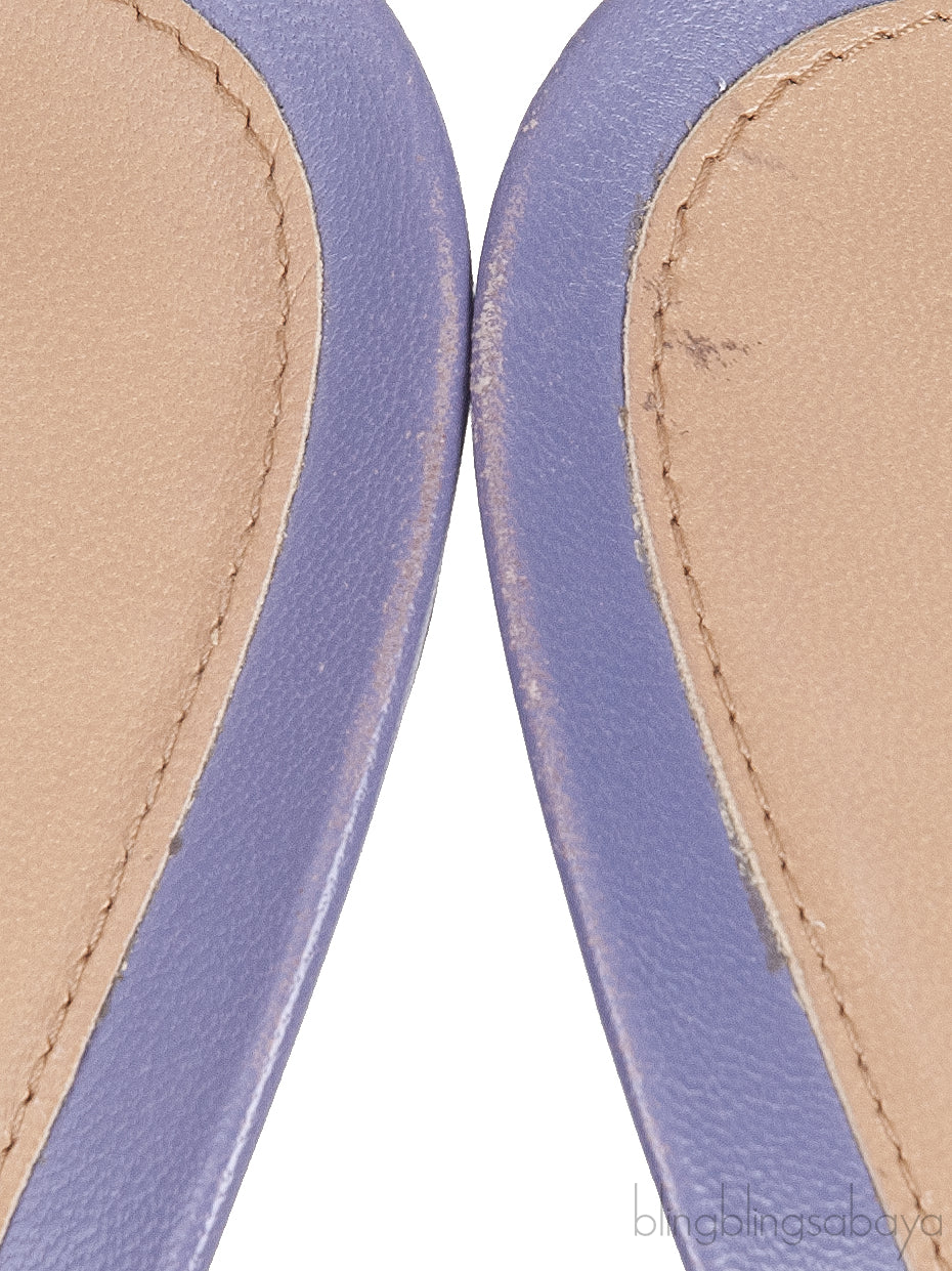 Lilac Stretch Leather Sandals