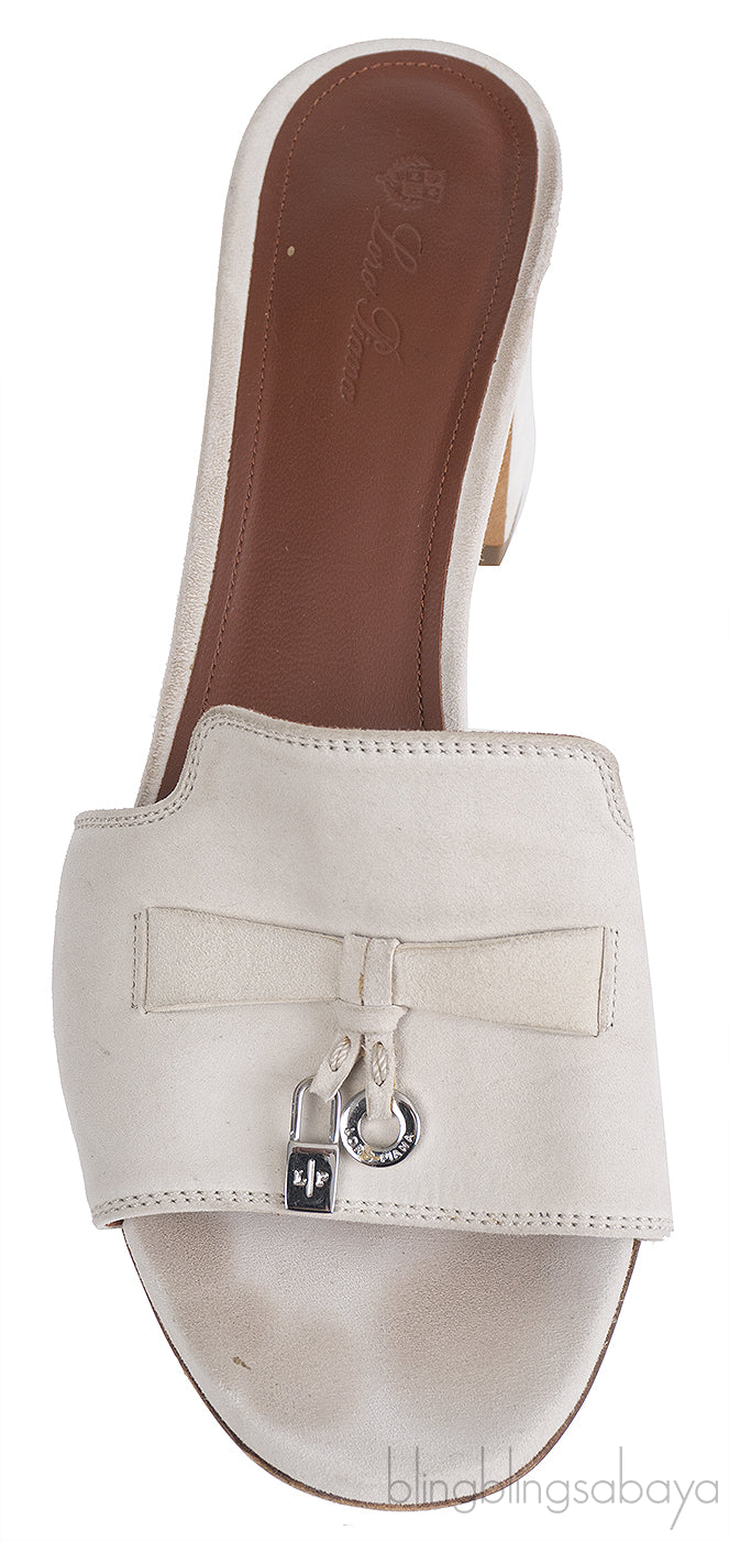 Loro Piana Powder Pearl Summer Charm Sandals