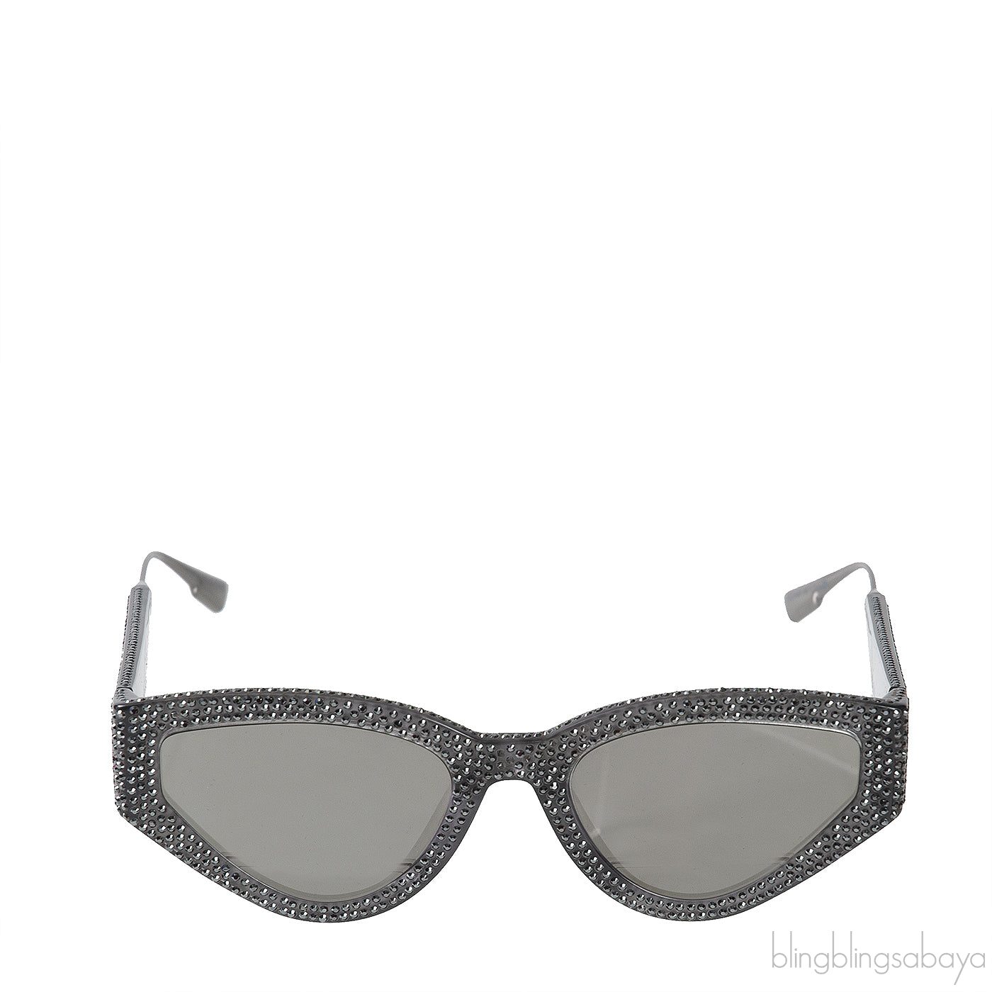 CatStyleDior 1S Grey Crystal Sunglasses