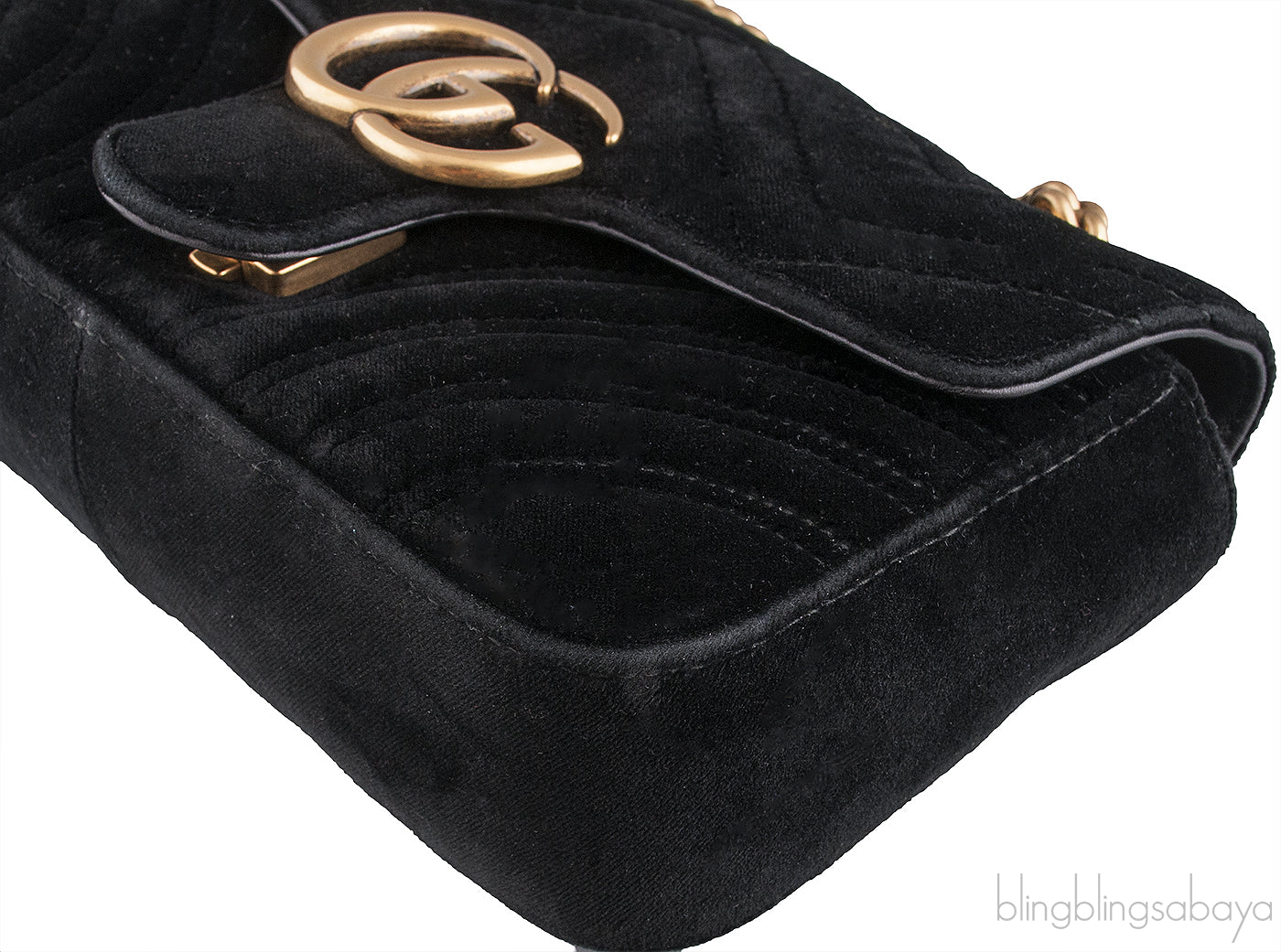 Marmont Black Velvet Mini Bag