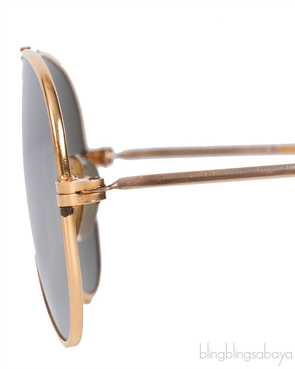 Gold 12/6100 Aviator Sunglasses