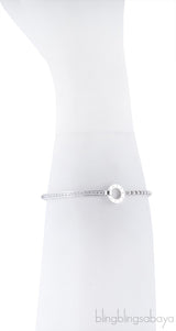Possession White Gold Diamond Brac