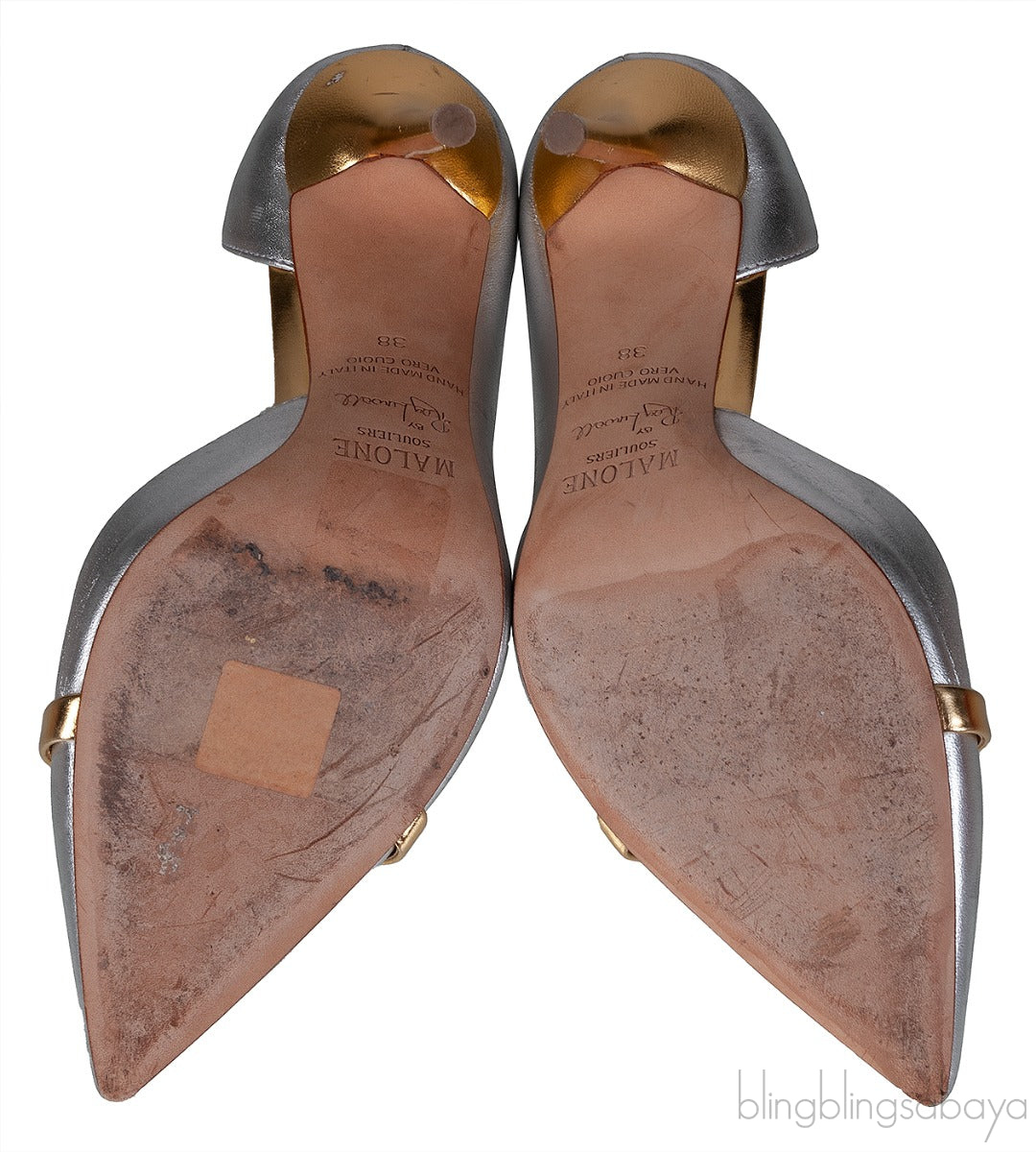 Silver & Gold Pointed Toe Heels
