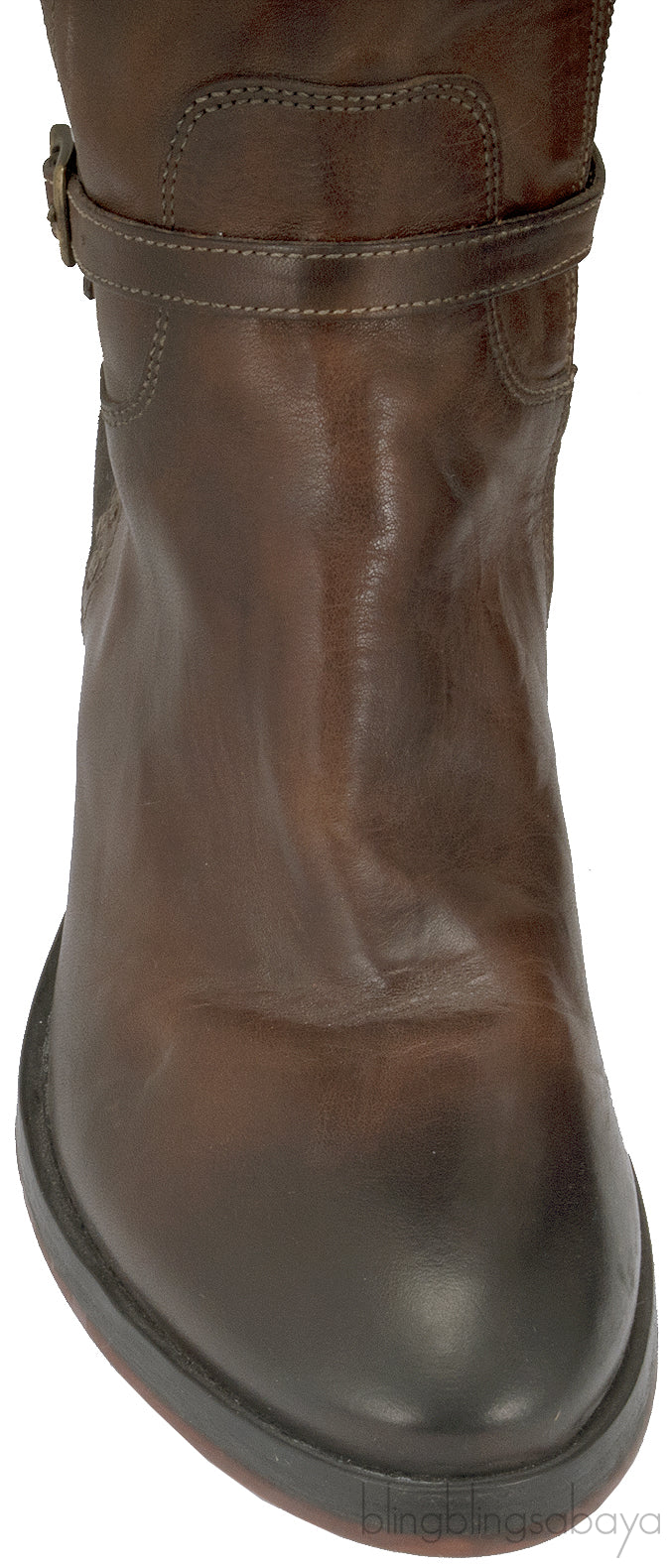 Bi-color Leather Boots
