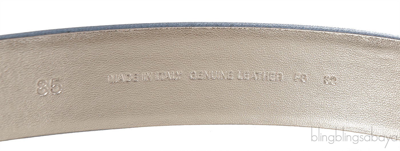 Roger Vivier Grey Pilgrim Satin Crystal Belt