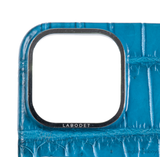 Card Holder Blue Crocodile iPhone 15 Pro Max Case